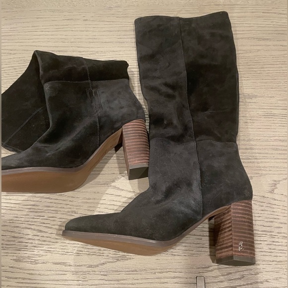 NWT Sam Edelman Black Olly Knee High Boots - Picture 2 of 13